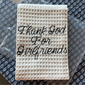 Embroidered kitchen towel